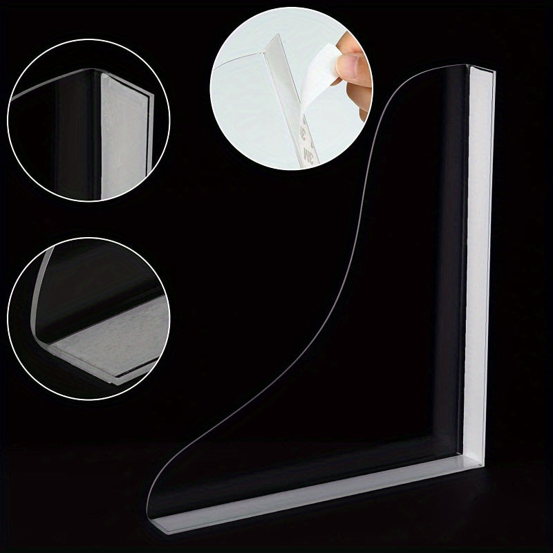 2-Pack Clear Acrylic Splash Guard 2-Pack Clear Acrylic Bathroom Splash Guard - Easy to Clean, Hygienic Shower Bathtub Water Barrier - Durable Plastic Sink Splashproof Baffle for Homeowners